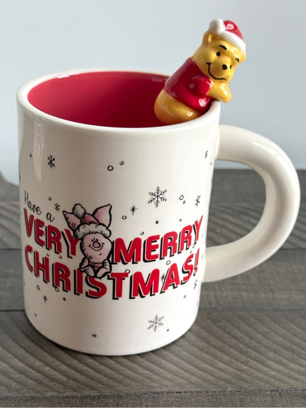 Hanging Winnie The Pooh Piglet Have A Very Merry Christmas Mug Holiday Cup